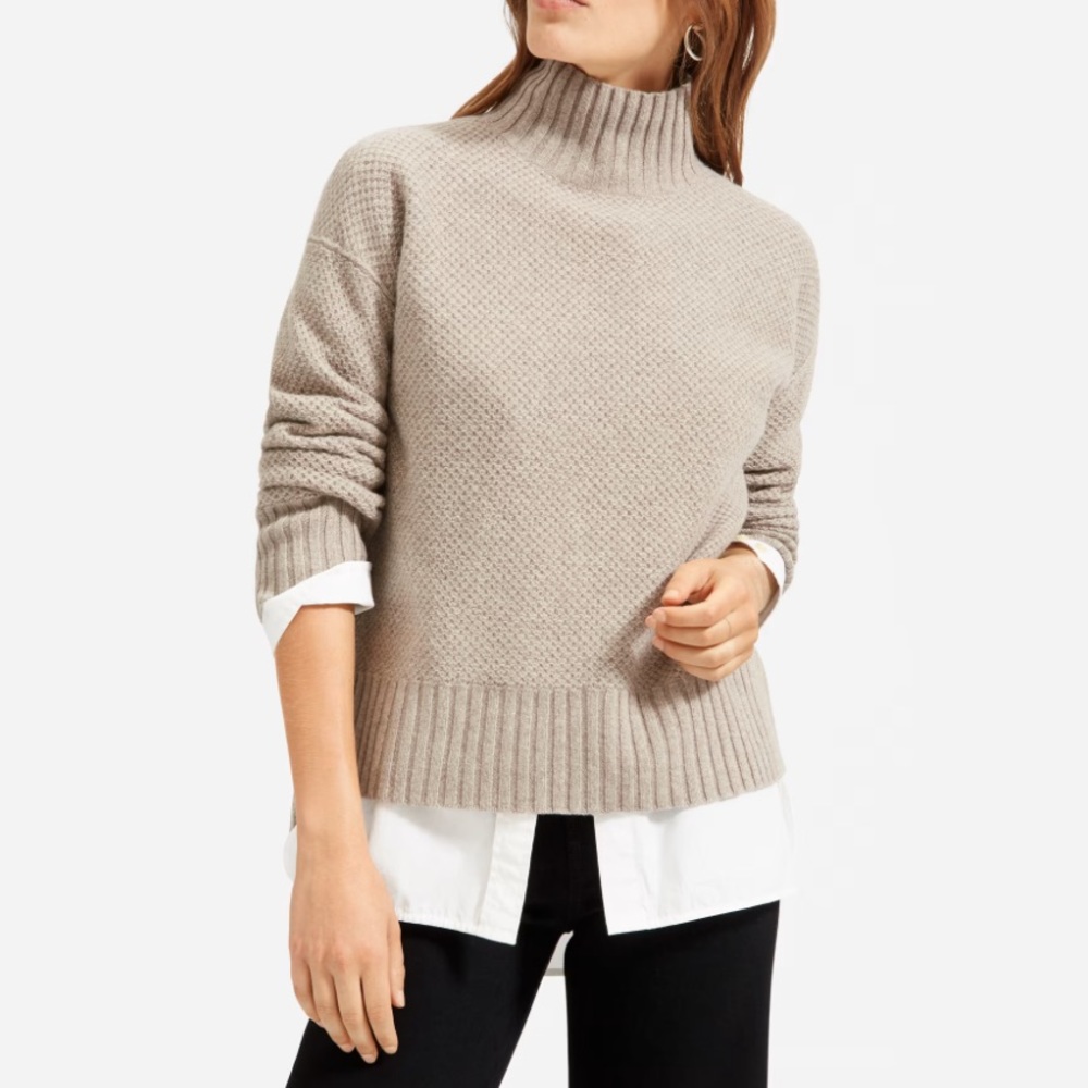 NWOT Everlane Stroopwafel Turtleneck Sweater